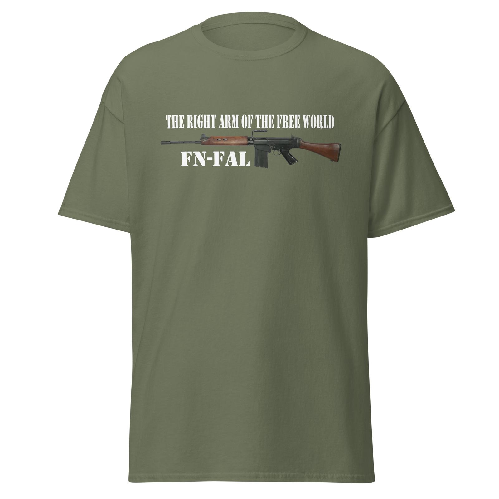 FN FAL Battle Rifle Nato British L1A1 Military Gun Unisex Classic T-shirt M