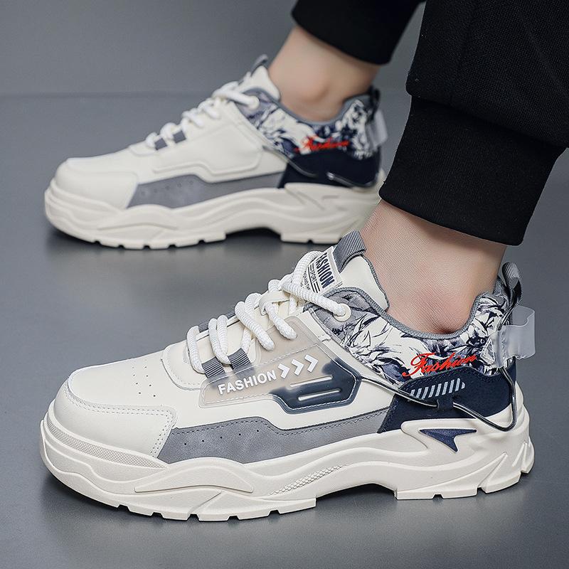 

Новая весенняя мужская обувь, модная повседневная обувь, студенческая обувь для бега и спорта, мужская обувь в корейском стиле, модные кроссовки для папы 39 бежевый