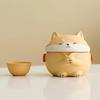 Shiba Inu Ekspresowy Kubek 1 Czajniczek 4 Filiżanki Przenośny Zestaw do Herbaty Podróżnej Urocze Narzędzia do Picia Herbaty Zaparzanie Herbaty na Zewnątrz