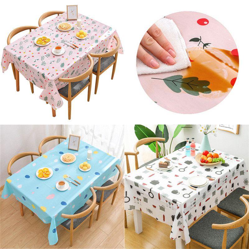 Cute Cartoon Peva Tablecloth With Oilproof And Waterproof Features For Easy Cleaning