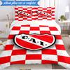 Club Atletico Independiente 3pcs Bedding,Including 1pc Duvet Cover And 2pcs Pillowcases Perfect for Christmas,Ideal for Bedroom, Dormitory