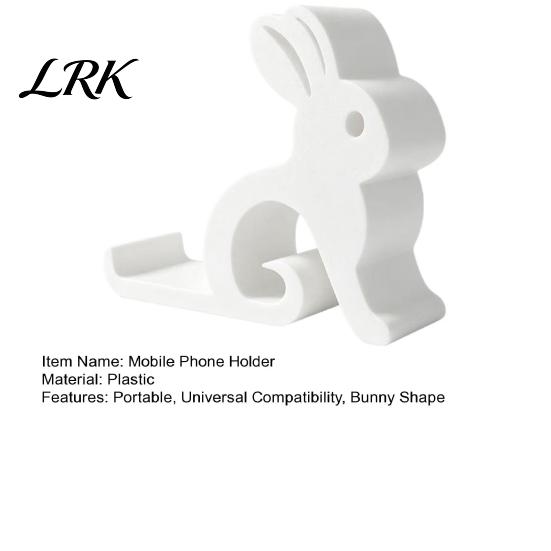 Creative Rabbit Phone Holder Cute Holder, 3D Printed Cell Stand, Bunny Lightweight Travel Shape Mobile Universal Hands-Free Desktop Mount for