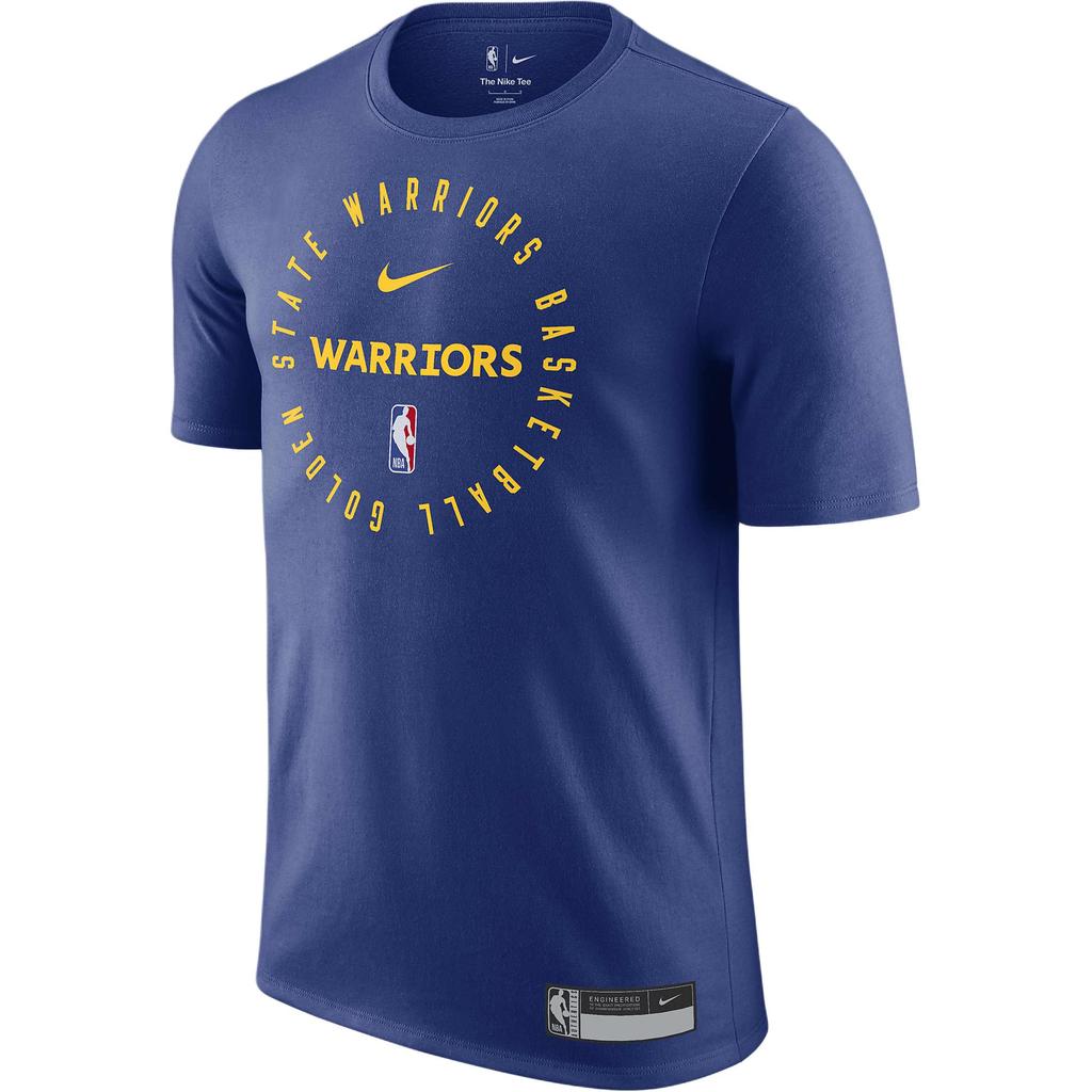 Nike Golden State Warriors Dri-Fit NBA FW24 Fashion Logo Moisture-Wicking Short Sleeve Breathable T-Shirt Men T-Shirts Deep-Blue HF1421-495