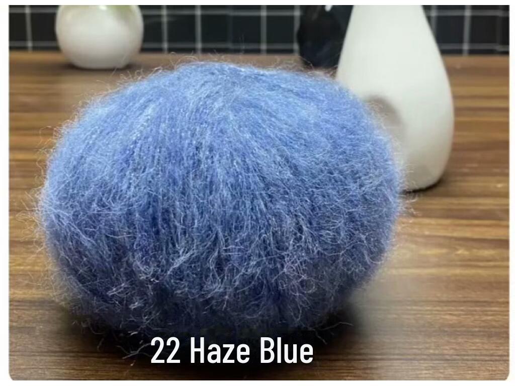 New Glitter Mohair Yarn for DIY Scarves and Baby Items