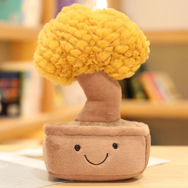 Fun Pot Series Plush Lucky Bamboo/Dragon Beard Tree Plants Stuffed Plushies Toys Soft Decor Doll Money Tree Potted Pillow