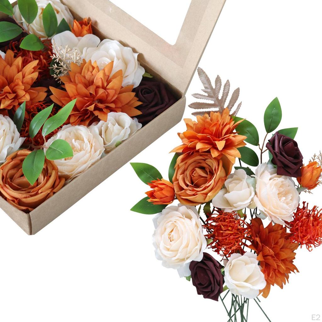 Künstliche Blumen Kombi-Box Set Hochzeit Brautsträuße Gang Bogen