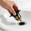 1pc Drain Strainer Filter Basin Pop-up Chrome Sink Filter With Hair Catcher Bathroom Sink Drain Stopper Easy Push Type