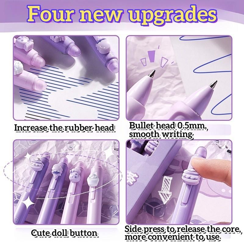 Termicky smazatelná tužka Studentská tužka na otázky Roztomilá kreslená neutrální tužka Studentské psací potřeby Školní nezbytnost