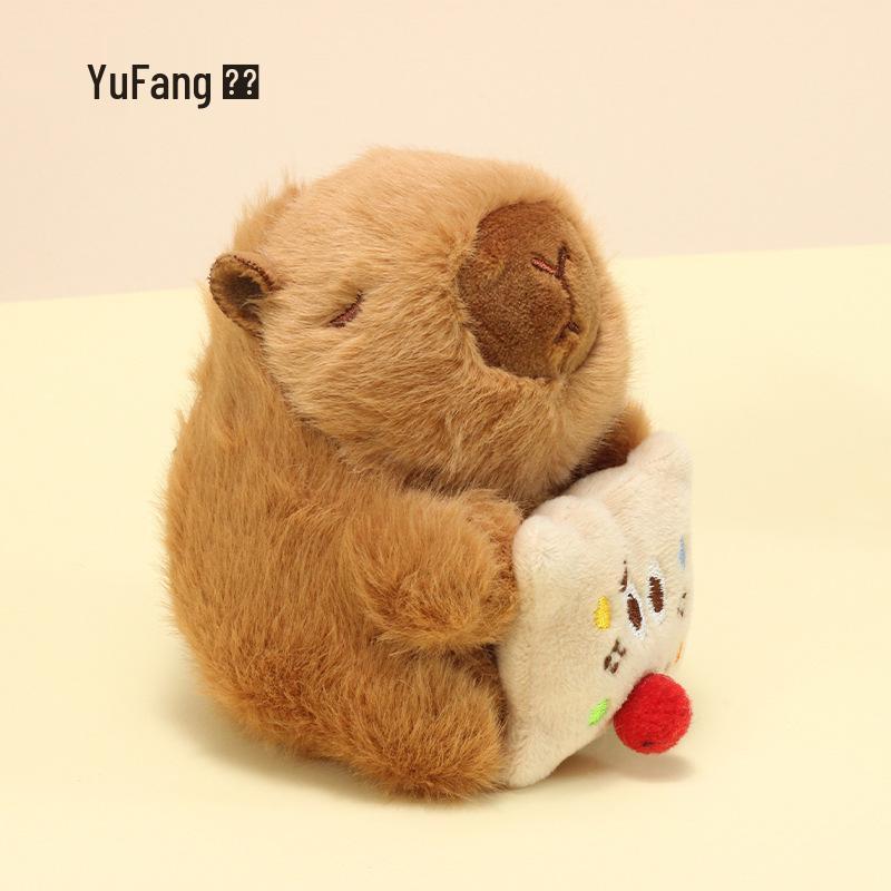 Capybara Plush Keychain Pendant – Cute Bag Ornament Toy Hanger