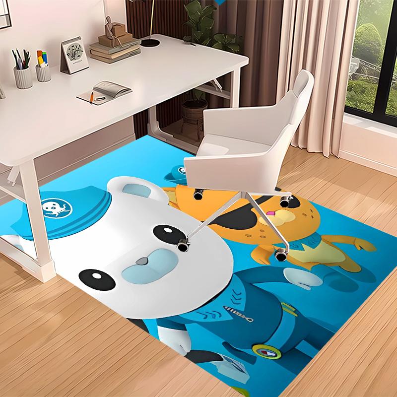The Octonauts6 Printed Absorbent Washable Carpet, Non-Slip Bathroom Mats, Kitchen Rugs, Yoga Mat,Living Room Entrance, Camping Picnic Rugs