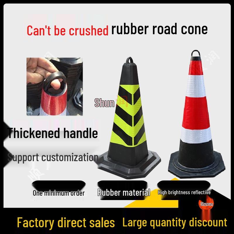 70cm No Parking Rubber Traffic Safety Cone