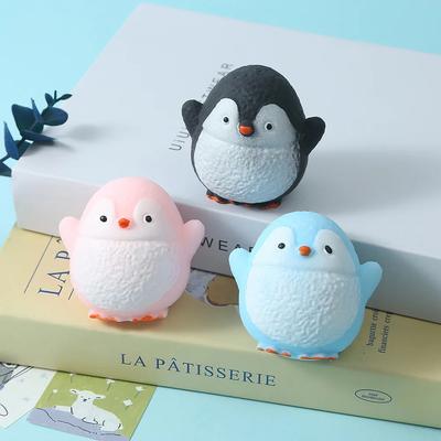 Pinguim Relaxante Aperta Música Relaxante Rebound Lento Brinquedo Fofo Q-Bounce Simulação Aperta Brinquedo