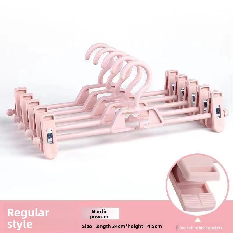 Haushalt Rutschfester Hosenständer Kleiderbügel Hosenaufbewahrung Jk Hängende Kleidung Edelstahl Rockklammer Trocknen Hosenklammer