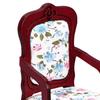 Dollhouse Chair Model 1:12 Scale Simulation Armchair Vintage Design for DIY Crafts Bedroom Layouts