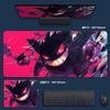 Edgy Gengar and Pikachu Battle Desk Pad Abstract Art Gaming Mouse Mat