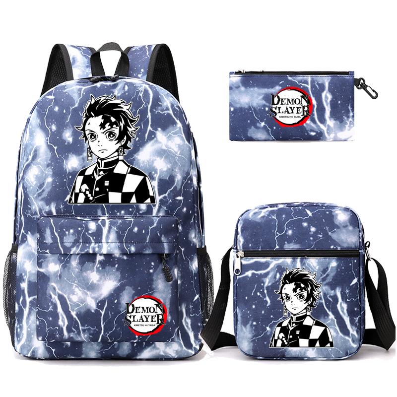 Anime Cosplay Velkokapacitní Bookbag Batoh Kreslený Laptop Unisex Studenti Chlapci Dívky Školní taška Cestovní ruksak Outdoorová taška