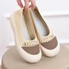 New Summer Soft Bottom Comfortable Fashionable Beijing Cloth Shoes Women's Casual Work Shoes Convenient Slip-On Breathable