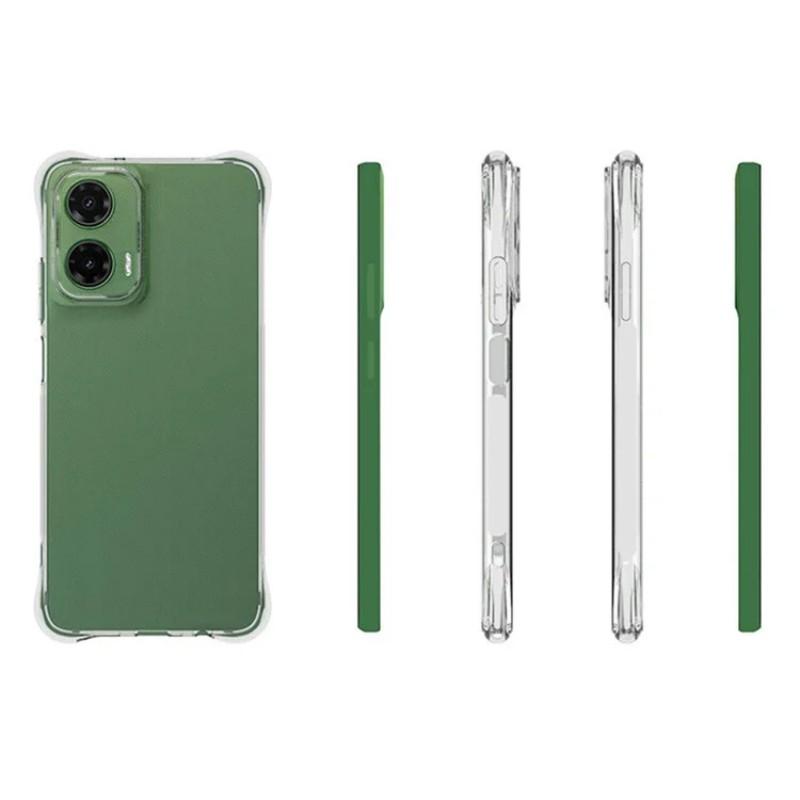 For Motorola Moto G35 5G Clear TPU Case WANLONFENG TM Series 2.0mm Phone Back Cover