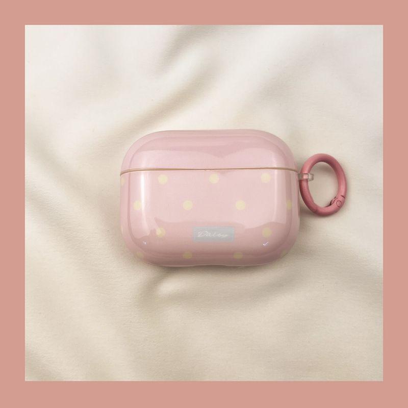 

Чехол для Airpod3 для Apple Pro Чехол для наушников Второе поколение Беспроводной Bluetooth Третье поколение Aipods2 Поколение Airpodpro Четвертое поколение 5 airpods pro2 [Pink small fresh wave Dot] send Hook