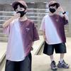 Children's clothing boys' summer T-shirt short sleeved 2026 new summer boys' big children's summer cool top trend