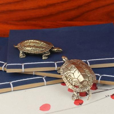 Soška štěstí želvy z čisté mědi Feng Shui Dekorace bohatství Ruční výroba Ornament na pracovní stůl do domácnosti/kanceláře Ruční díl Dárek