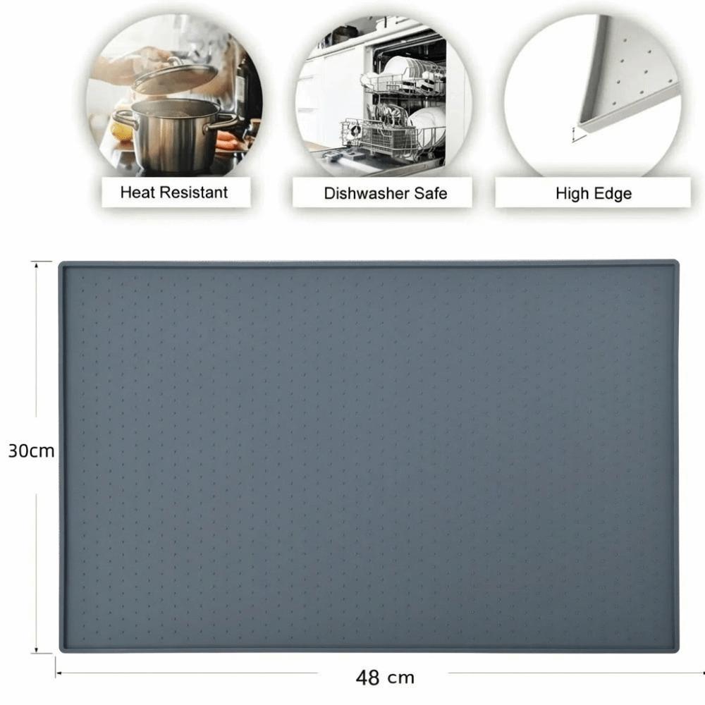 Silikon Kaffeemaschinenmatte Rutschfest Bar Küche Abtropfmatte Silikon Platzset Teematte