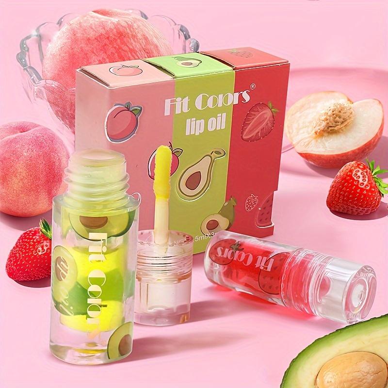 1 pezzo di lucidalabbra colorato che cambia colore ai frutti, rossetto idratante, olio per labbra, balsamo labbra impermeabile a lunga tenuta per trucco da donna