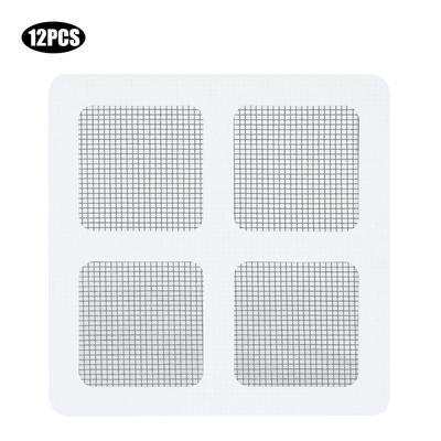 12Pcs Household Anti Mosquito Strong Adhesive Door Window Screen Repairing Patch Stickers 10x10cm