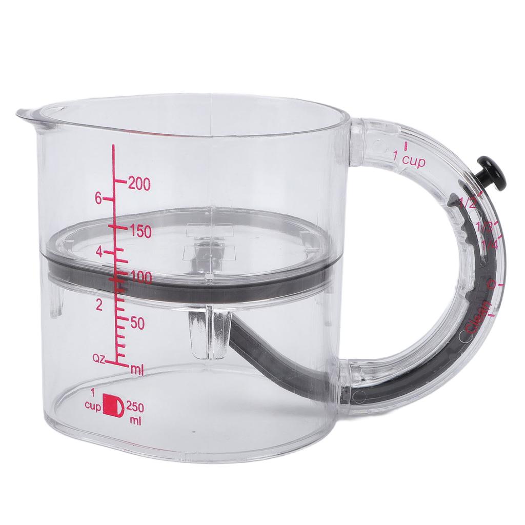 Adjustable Measuring Cup Multifunctional Measuring Cup with Scraper Base Dishwasher Safe for 1 4 To 1 Cup