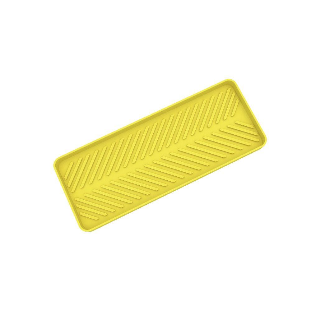 Heat Resistant Dishwasher Mat Non-slip Tea Cup Mat Tableware Silicone Dish Drying Mat  Kitchen