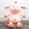 Cartoon Pig Plush Toy Stuffed Pink Pig Plushie Simulation Animal Doll Home Living Room Bedroom Decoration Boys Girls Birthday Gift