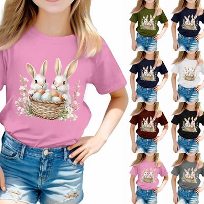 Toddler Girl Boy T-Shirts Kids Top Boys And Girls Printed Short Sleeved T-shirt
