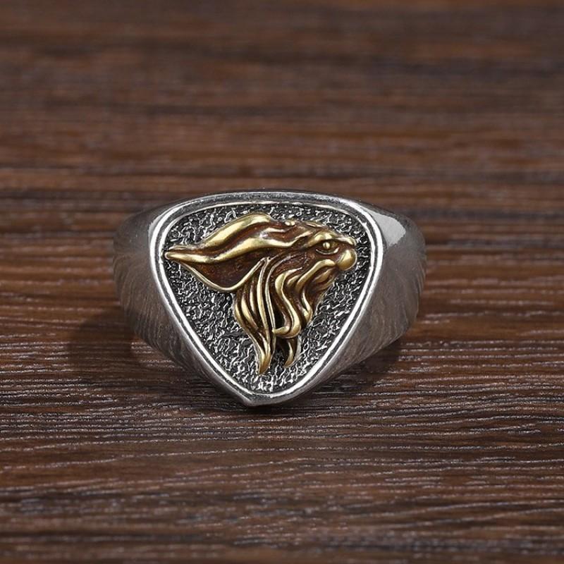 Adjustable Vintage Zodiac Animal Ring Men Women 3D Design Copper Statement Jewelry