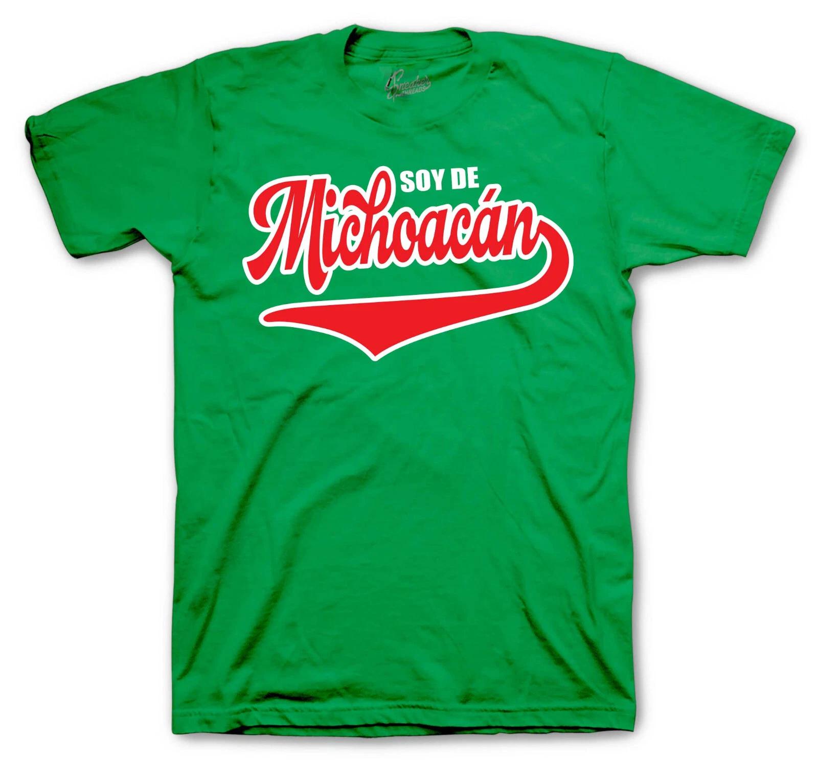 Soy De Michoacan Shirt | Green Mexico Orgullo Heritage Tees Camisa S