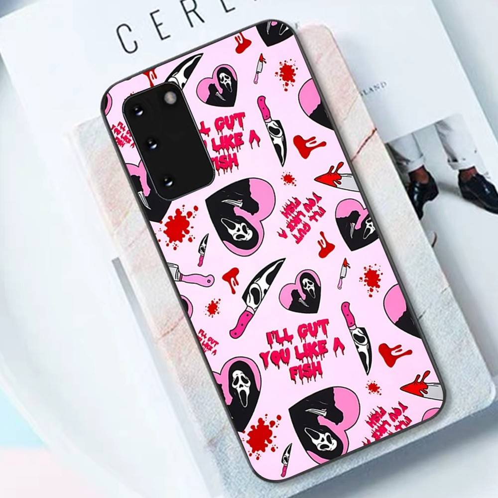 Ghost Face Scream Halloween Phone Case For Samsung S 9 10 20 21 22 23 30 23 24 Plus Lite Ultra FE S10lite Fundas