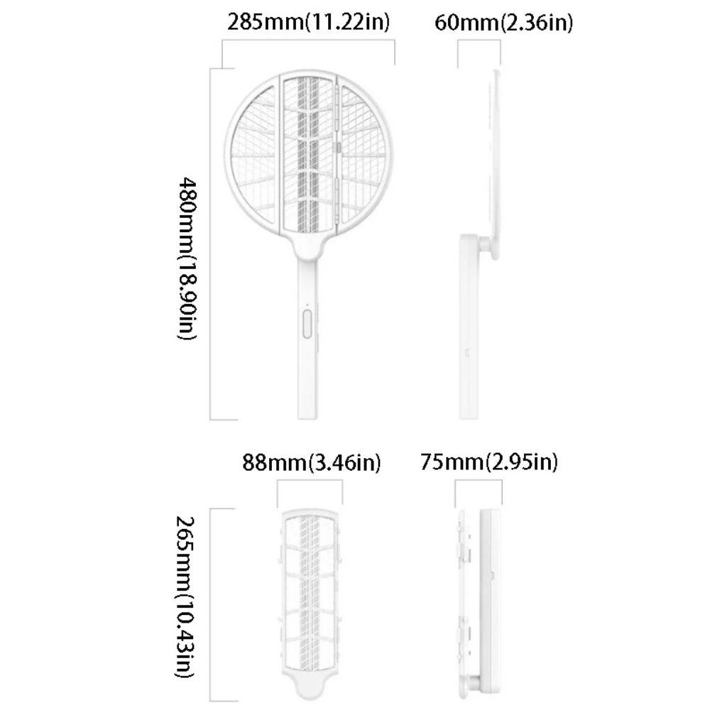 Rechargeable Battery Electric Mosquito Swatter Electric Swatter Automatic Attracting Lamp  Home Use