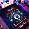Manchester United F.C Print Rug, Washable Floor Carpet, For Entryway Dorm Laundry Room Office Study, Home Decor Birthday Christmas Gift