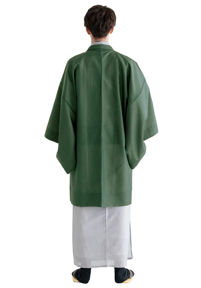 Summer Single Komaro Single Willow [KYOETSU] Haori, Washable, Plain, Clothes, Fabric, Item, Men's (M, Dyed)