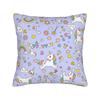 Candy Unicorn Party Pillow Cover Morden Pillow Case For Sofa Car Home Decor Comfy Cushion Cover Birthday Present
