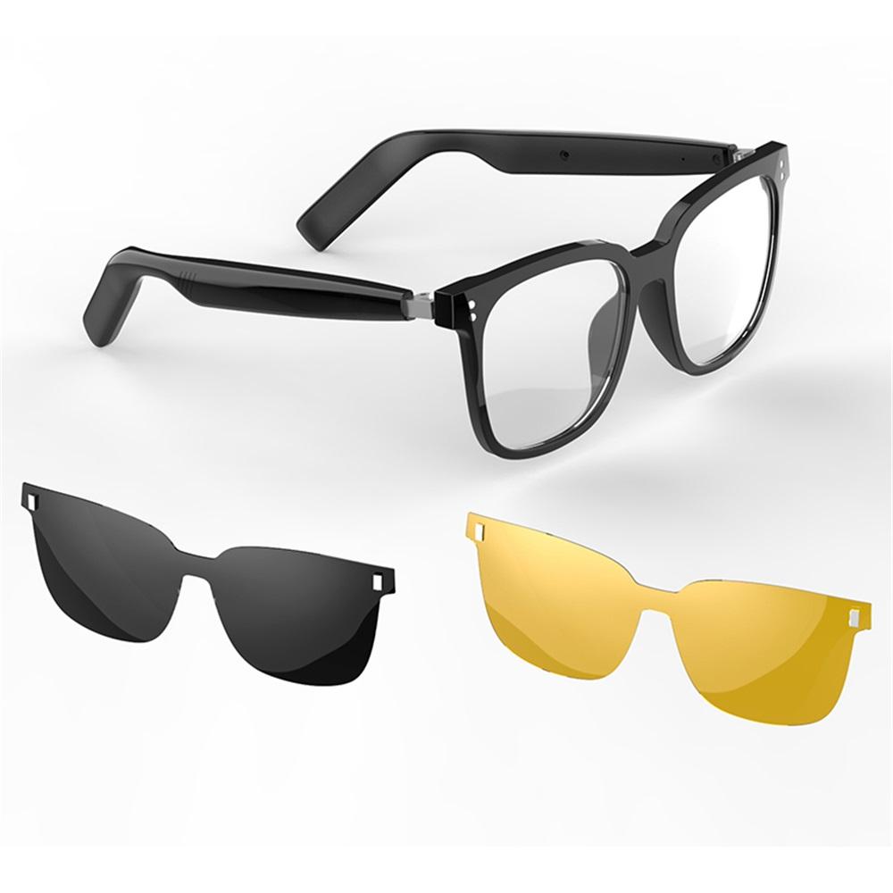 

Smart Glasses Bluetooth 5.4, Touch Control Wireless Stereo Headphones With IP4 Water Resistance One Size чорний