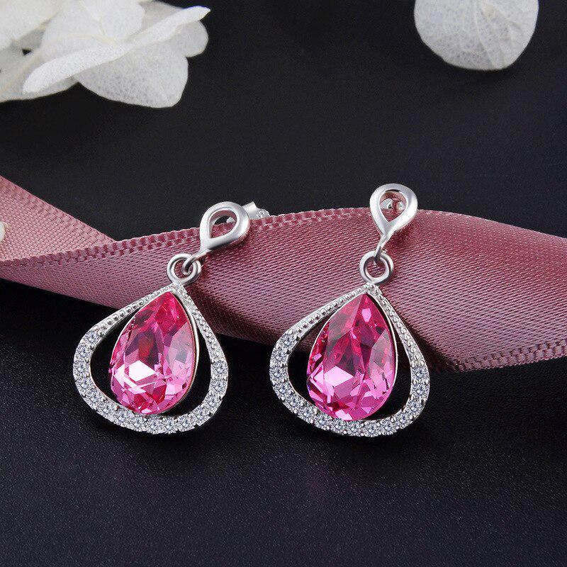 

Танциз стерлингового серебра 925 пробы циркон серьги серьги-капли для женщин подарки на свадьбу