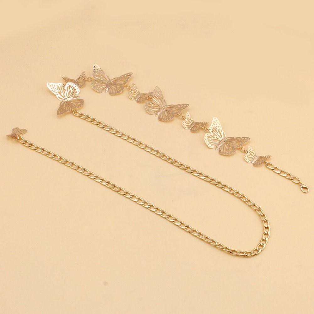 Jewelry Butterfly Waist Chains Vintage Tassel Body Chain Sweet Dress Belt Chains  Gift