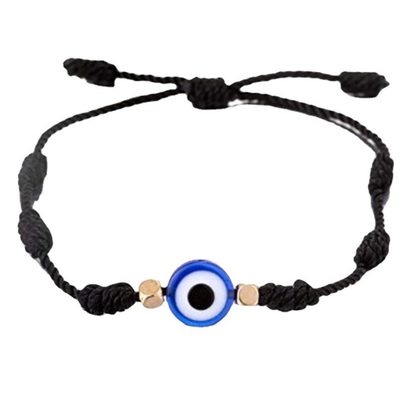 New Seven-Knot Lucky Red Rope Bracelet with Evil Eye – Handwoven and Trendy