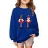 Children's Fashionable Casual Long-sleeved Loose Christmas Print Pullover Sweatshirt