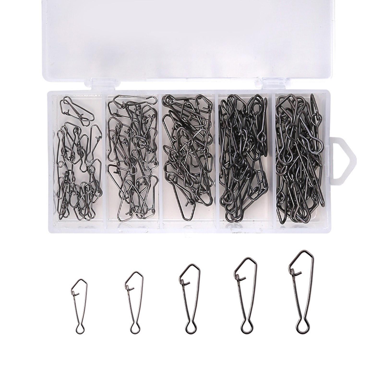 

High Strengths Angling Swivels Connectors Corrosions Proof Fishing Buckles for Reliability Tackle Connection