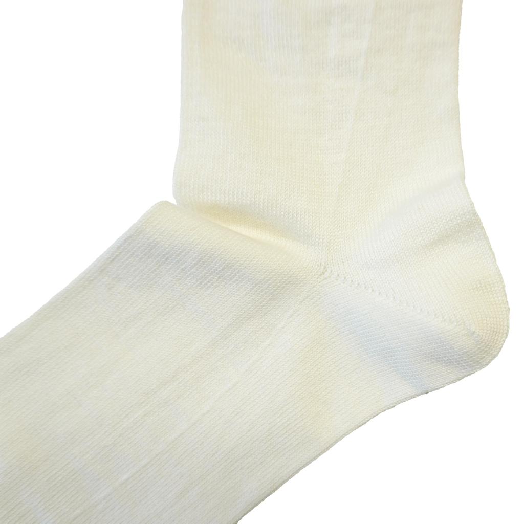IONO Ramie Solid 1 Pair In Socks, Large, 25-27cm, Color, [Ramie] [Moisture-Wicking/Quick-Drying] [Made Japan] (Off-White)