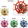 Rudder Shaped Interactive Spinning Wheel Colorful Beads Bird Cage Toy  Bird Cage Use