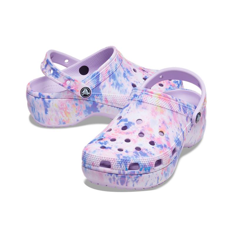 Crocs Classic Clog Platform Sandals Women's Purple
