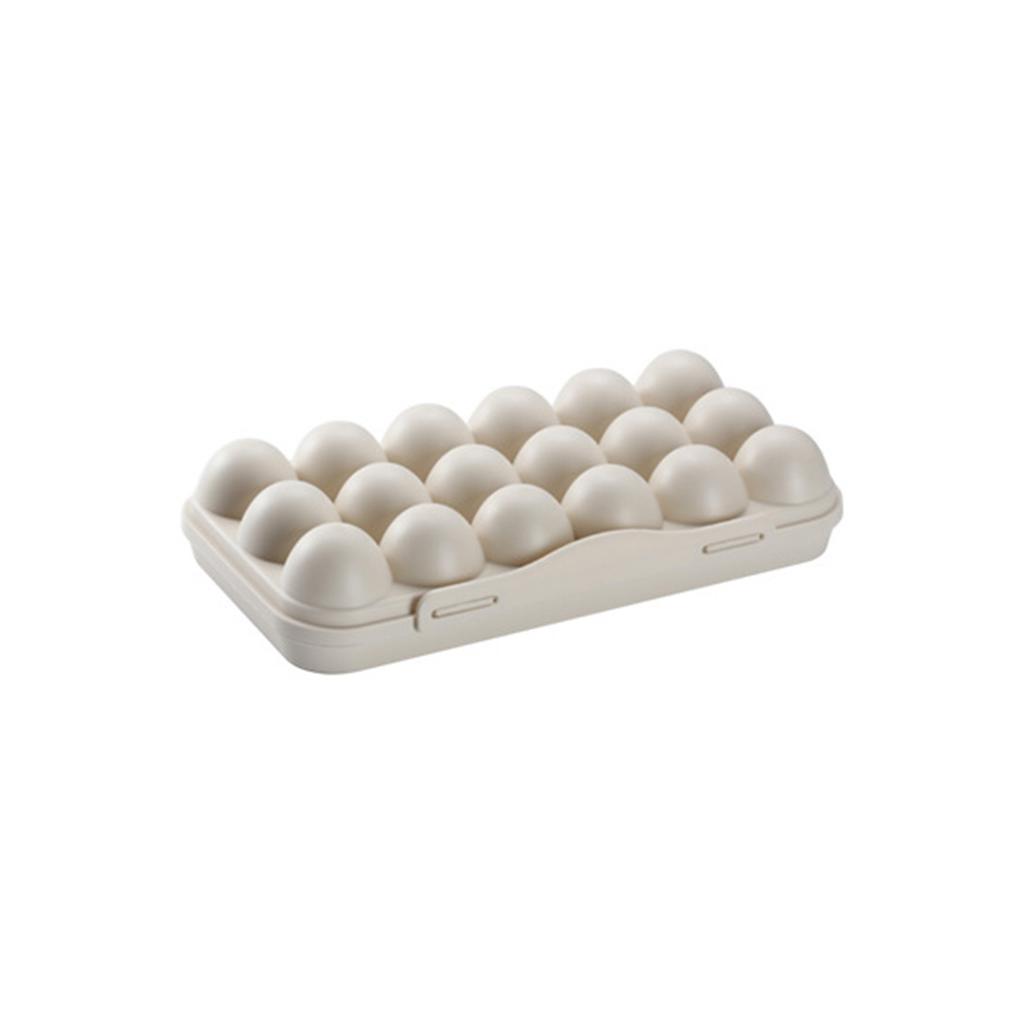 Useful Well Protect No Burrs PP Temperature Resistant Egg Storage Box for Home Egg Box