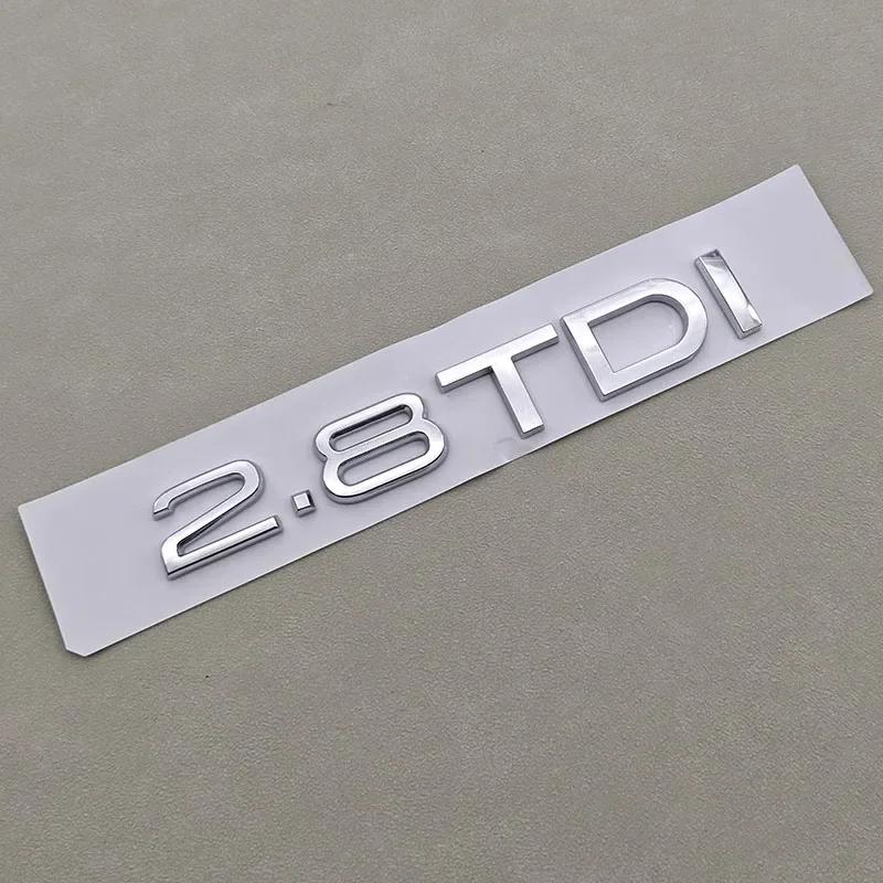 2026 Hot 3D ABS Car Logo 1.9 2.0 2.8 3.0 4.2 TDI 3.6 Sticker Trunk Emblem Rear Badge For Audi A3 A4 A5 A6 A7 A8 Q3 Q5 Q7 Q8 Accessroies